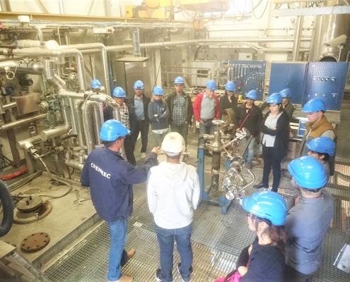 LTUGreenFuels_Bio4Energy©2022 Student to Biorefinery Pilot Research visit LTU Green Fuels pilot facilities. Photo by Bio4Energy ©2022.