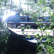 At a lake in northern Sweden, in June. Photo by Anna Strom ©2022.