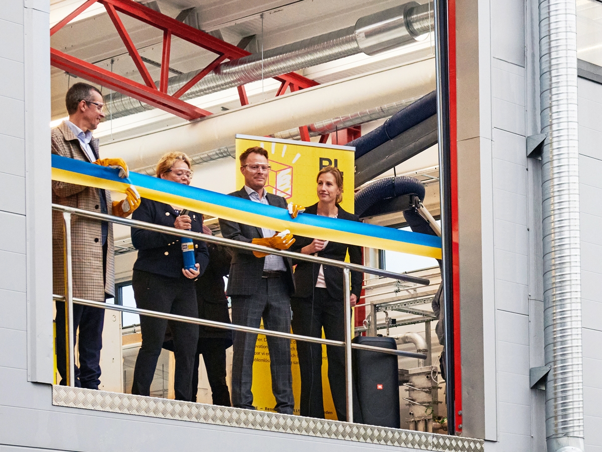 RISE Research Institutes of Sweden inaugurate the expansion of it test-bed environments for biorefinery. Photo by Maria Fäldt.